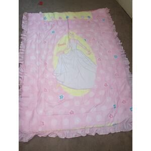 Vintage Rare Y2K 2000s Barbie Doll 2 View Blanket Twin Comforter Full Sheet